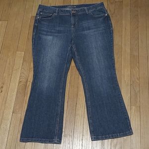 MAURICES CURVY BOOT CUT JEANS WOMENS PLUS SIZE 20 SHORT